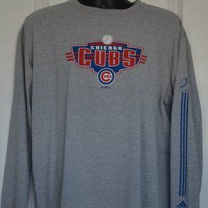 Adidas Gray Tee “Chicago Cubs” Men’s Size Large